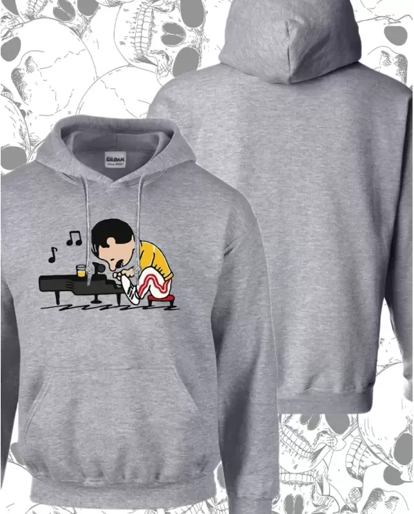 Hoodie Estampado Freddie Mercury Snoopy Queen