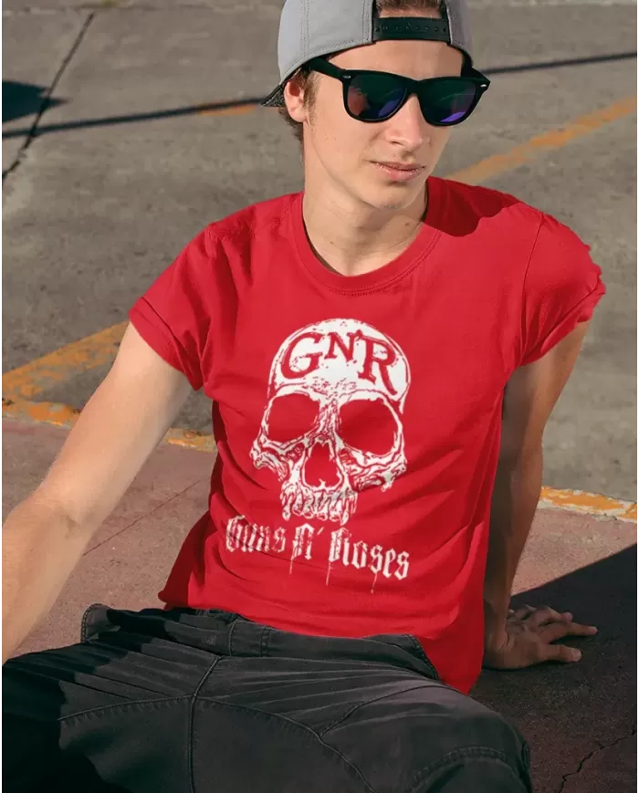 Guns And Roses Black Skull