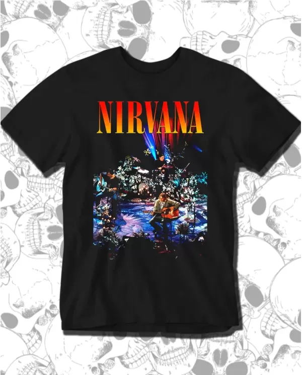 Camiseta Estampada Nirvana Unplugged In New York 🤟 Calidad Premium