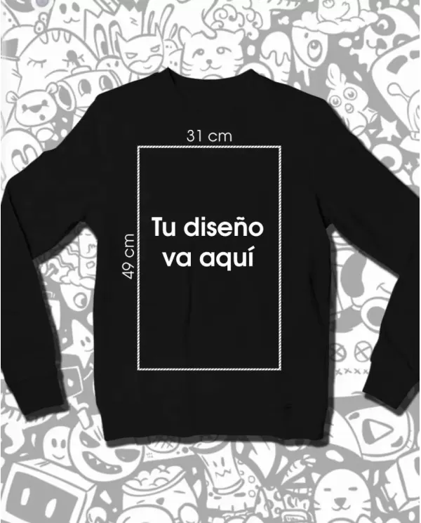 Buzo Cuello Redondo Unisex Personalizada 👕 Calidad Premium