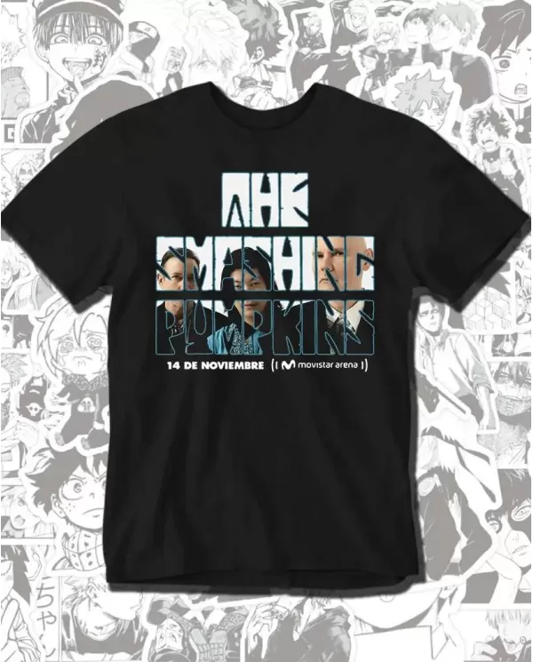 Camiseta Estampada Smashing Pumpkins Movistar Arena 🤟 Calidad Premium