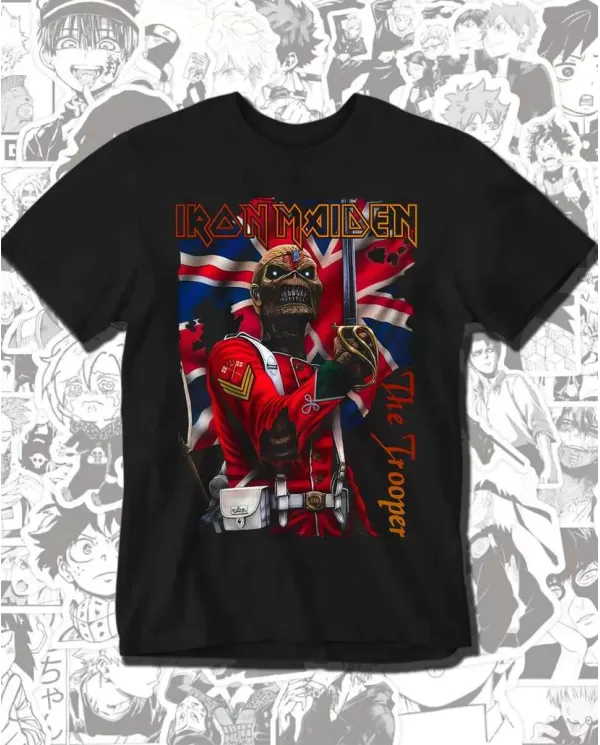 Camiseta Estampada Iron Maiden The Trooper The Future Past 🤟 Calidad Premium