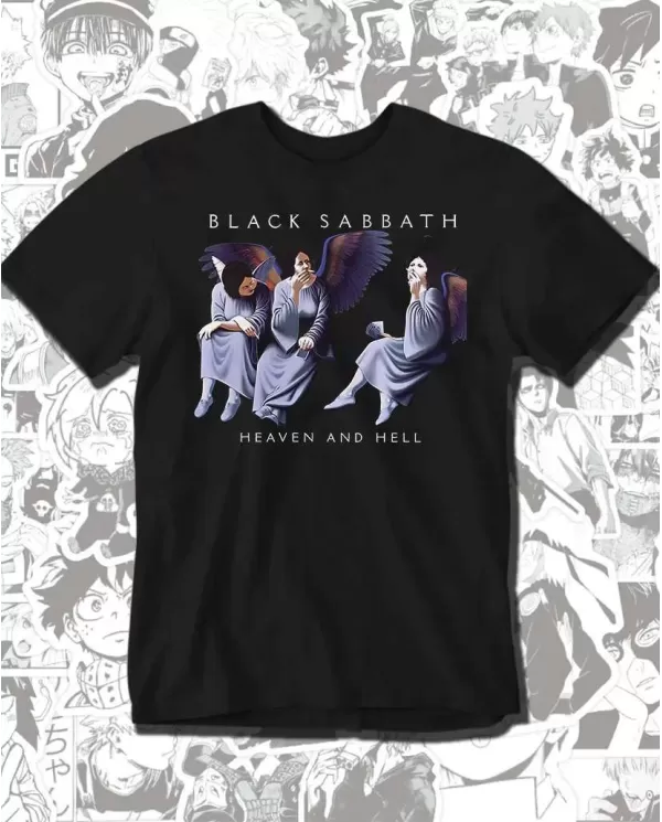 Camiseta Estampada Black Sabbath Heaven And Hell 🤟 Calidad Premium