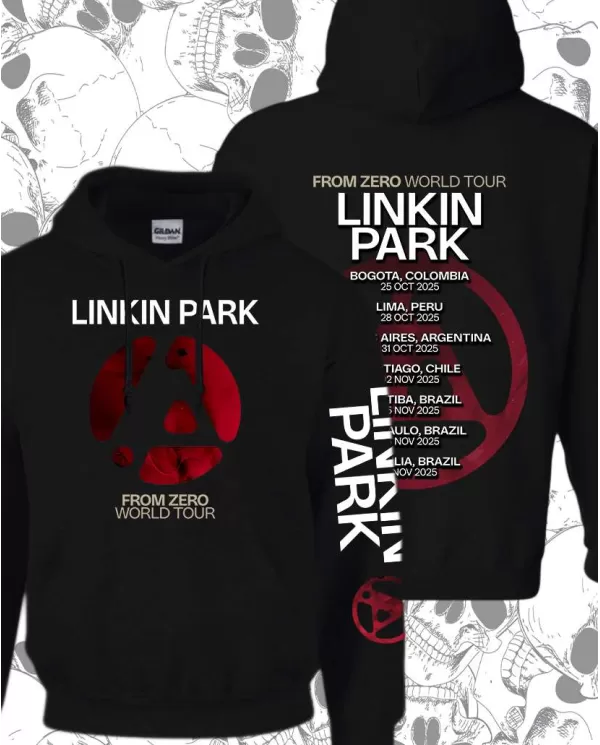 Hoodie Estampado Linkin Park From Zero World Tour
