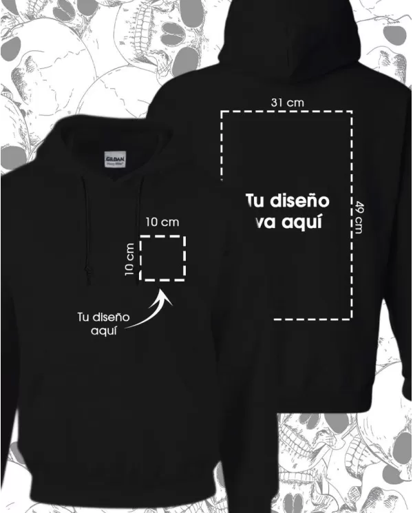 Buzo Capotero Cerrado Unisex Personalizado 👕 Calidad Premium