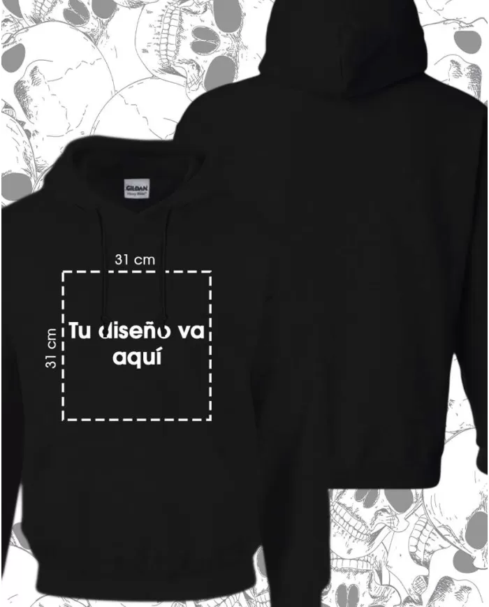 Buzo Capotero  Unisex Personalizado Pecho