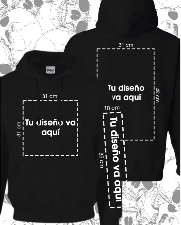 Buzo Capotero Cerrado Unisex Personalizado 04 👕 Calidad Premium