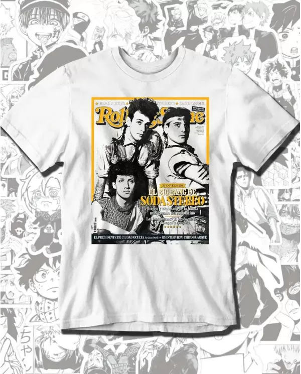 Camiseta Estampada Soda Stereo Rolling Stone 🤟 Calidad Premium