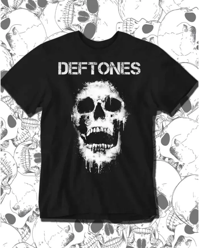 Deftones Skull White