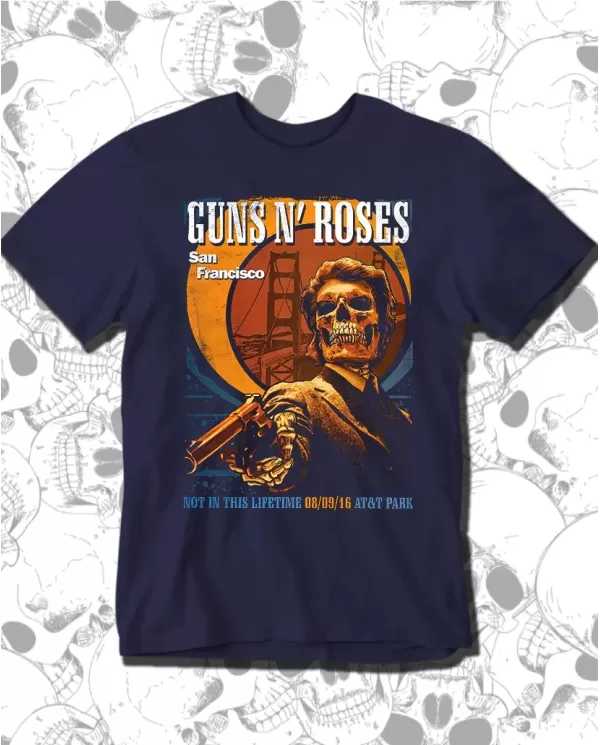 Camiseta Estampada Guns And Roses San Francisco 16 🤟 Calidad Premium