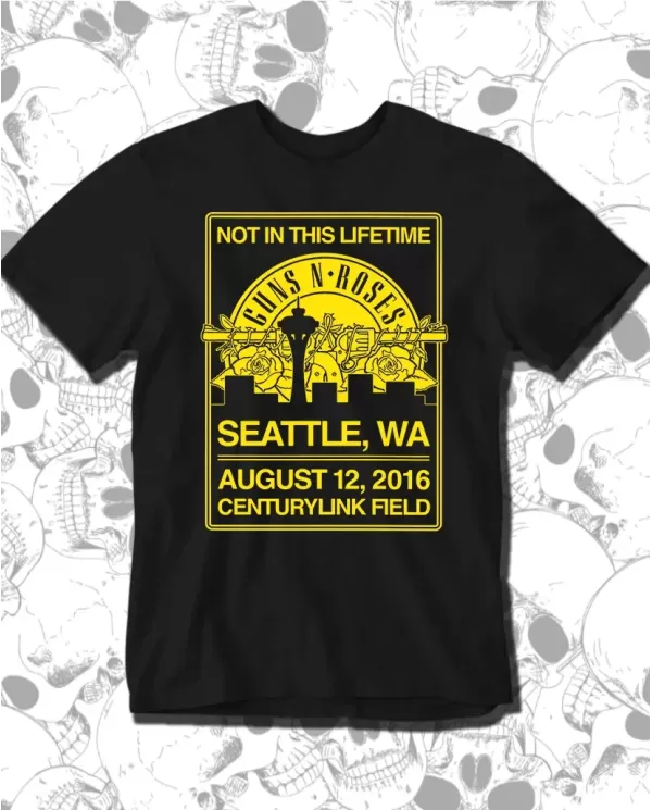 Camiseta Estampada Guns And Roses Seattle 16 🤟 Calidad Premium