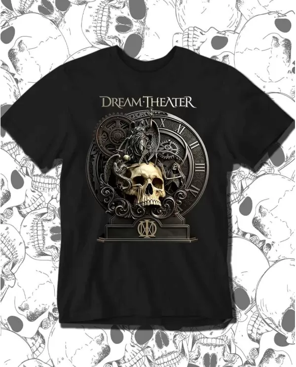 Camiseta Estampada Dream Theater Real Skull 🎸 Calidad Premium