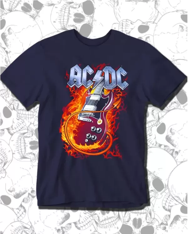 ACDC Guitar On Fire