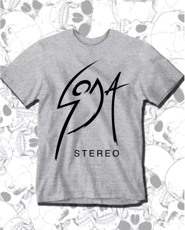 Camiseta Estampada Soda Stereo Logo 🤟 Calidad Premium