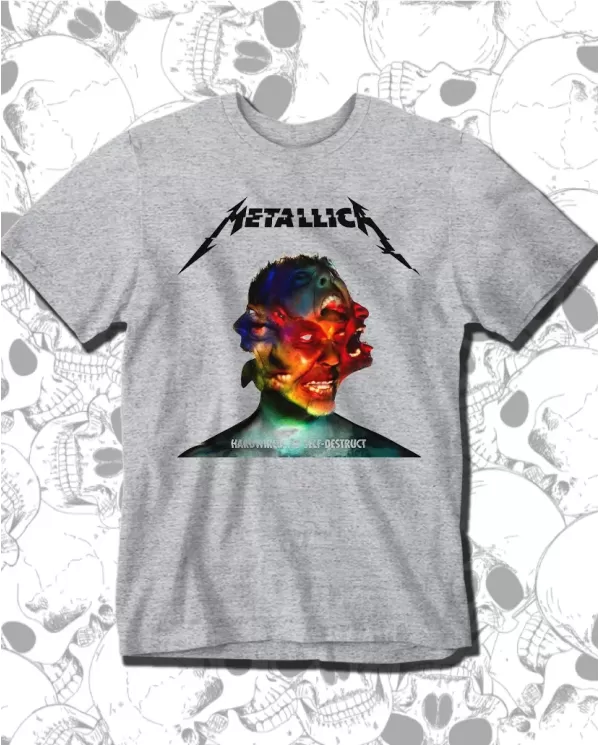 Camiseta Estampada Metallica Hardwired 🤟 Calidad Premium