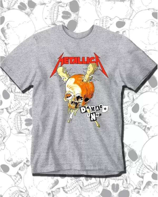 Camiseta Estampada Metallica Skull 02 🤟 Calidad Premium