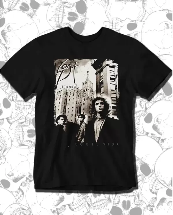 Camiseta Estampada Soda Stereo Doble Vida 🤟 Calidad Premium