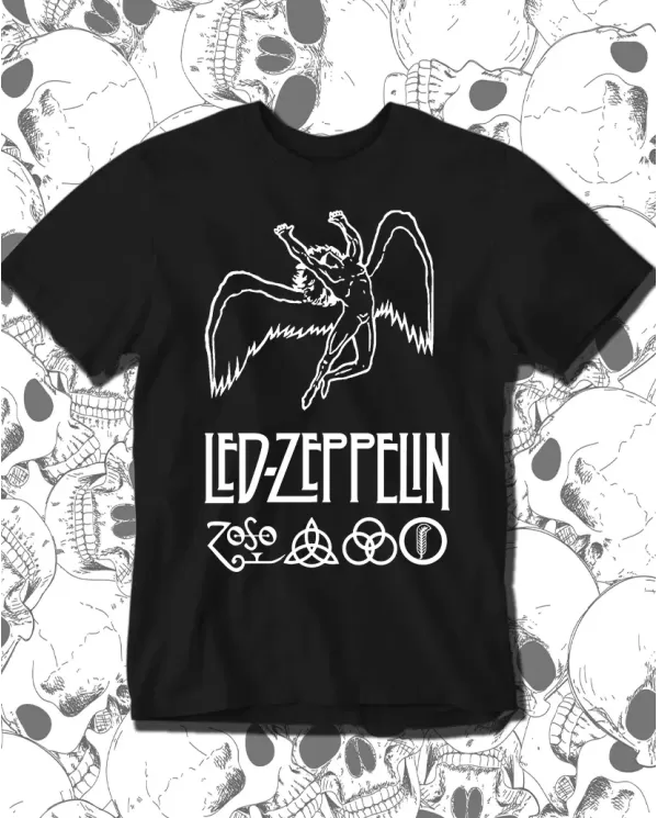 Camiseta Estampada Led Zeppelin Angel 02 🤟 Calidad Premium