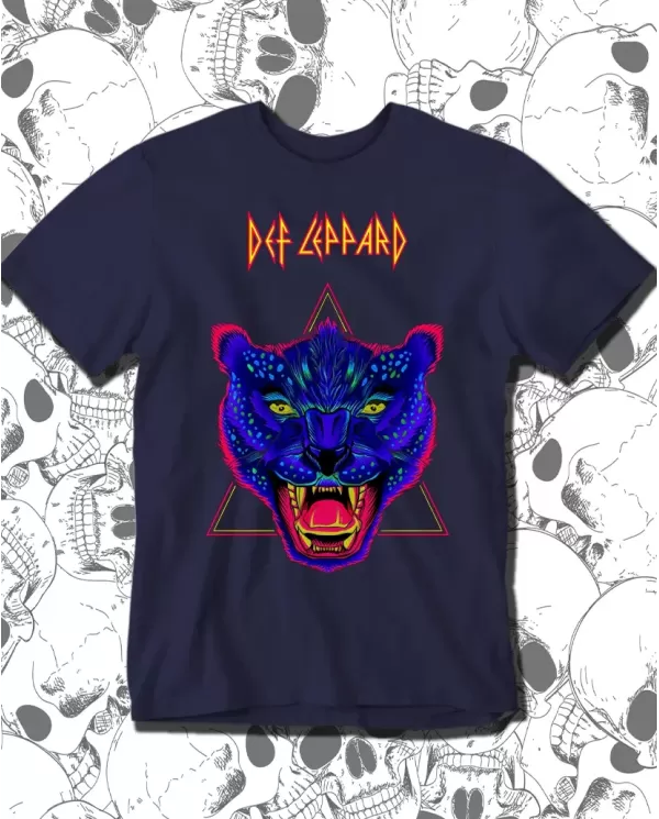 Camiseta Estampada Def Leppard Tribune Poster 🤟 Calidad Premium