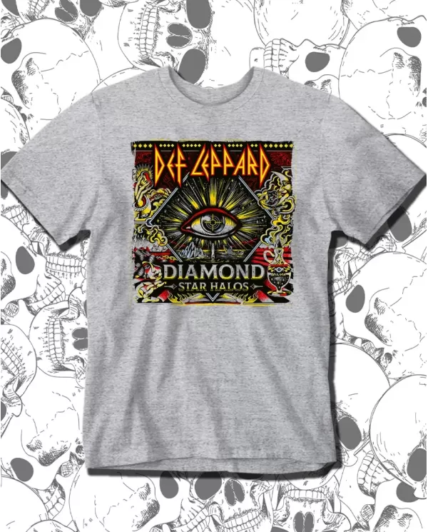 Camiseta Estampada Def Leppard Diamond 🤟 Calidad Premium