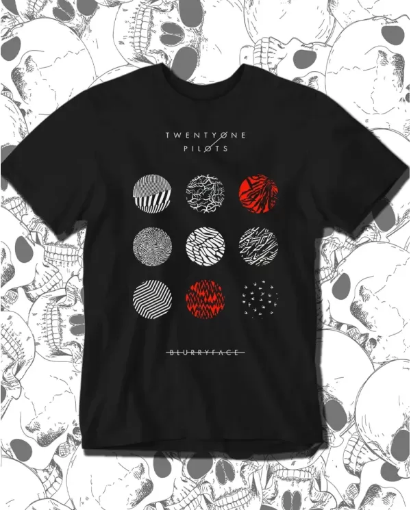 Camiseta Estampada Twenty One Pilots Blurryface 🤟 Calidad Premium