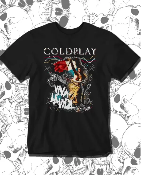 Camiseta Estampada Coldplay Viva la Vida 🤟 Calidad Premium