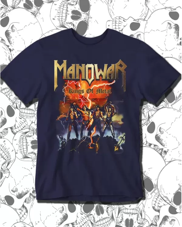 Camiseta Estampada Manowar Kings Of Metal 02 🤟 Calidad Premium