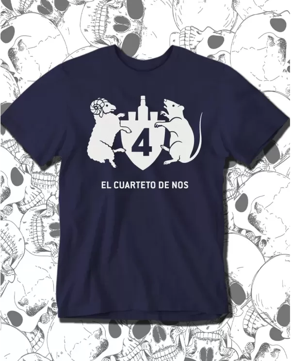 Camiseta Estampada Cuarteto de Nos Logo 🤟 Calidad Premium