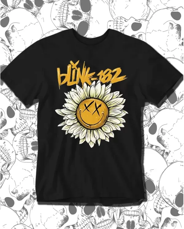 Camiseta Estampada Blink 182 Sun Flower 🤟 Calidad Premium